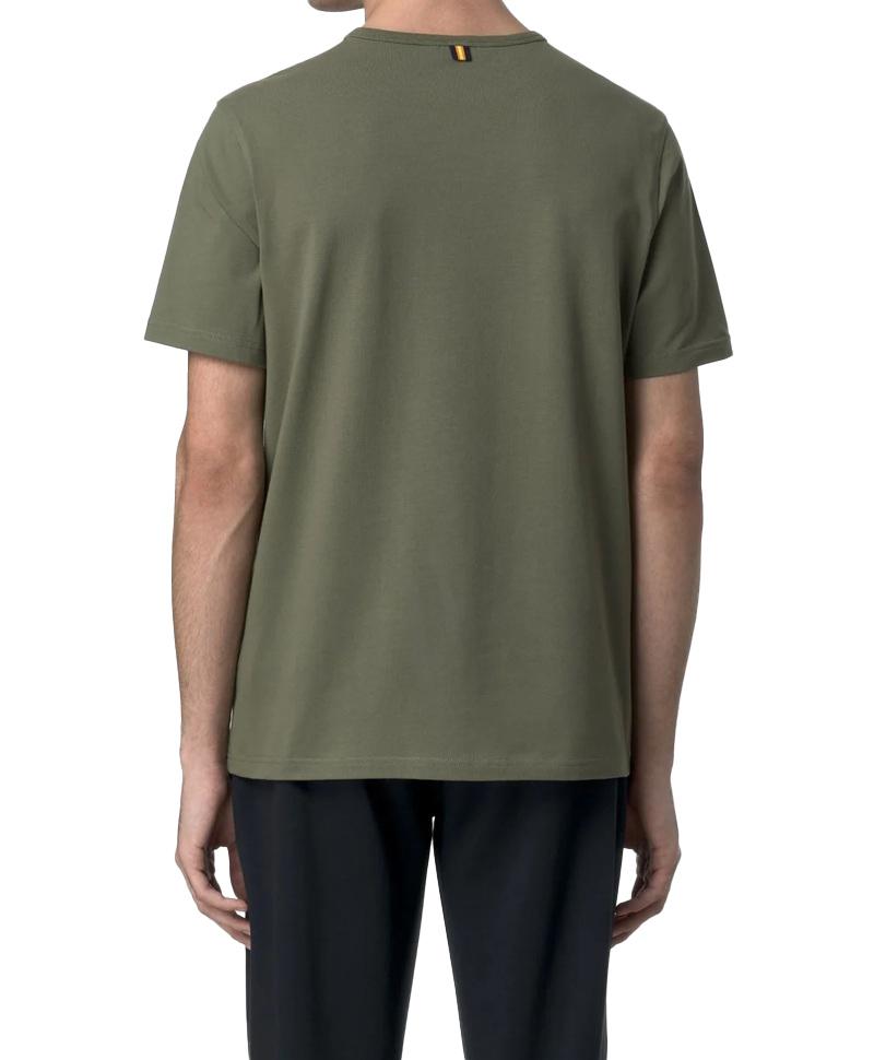 K-WAY T-shirt K-way uomo K71349W V15 verde oliva adame light stretch K71349W V15