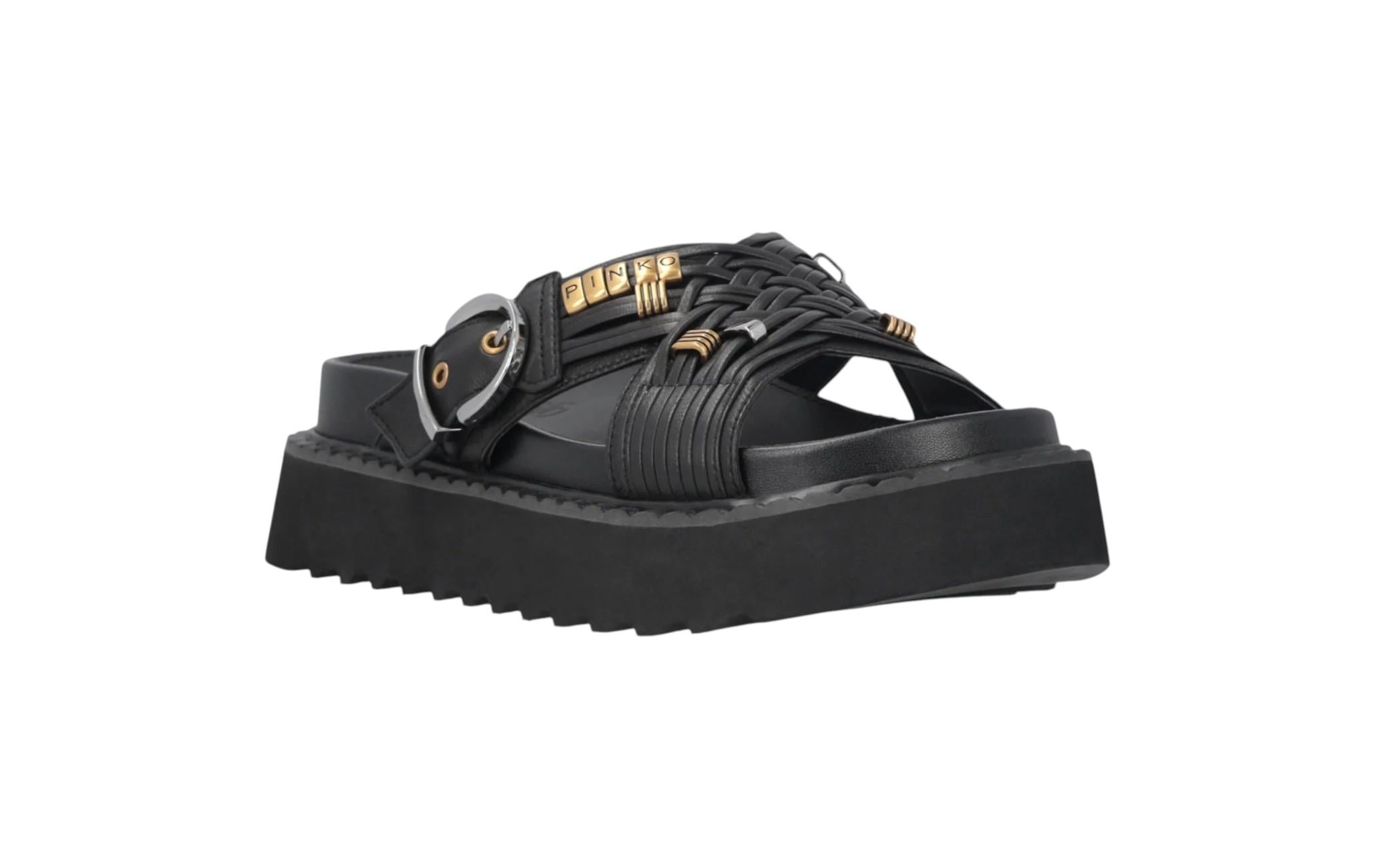 PINKO Sandali Pinko donna SD0537P003 Z99 Kate 09 Nero <BR/> SD0537P003 Z99