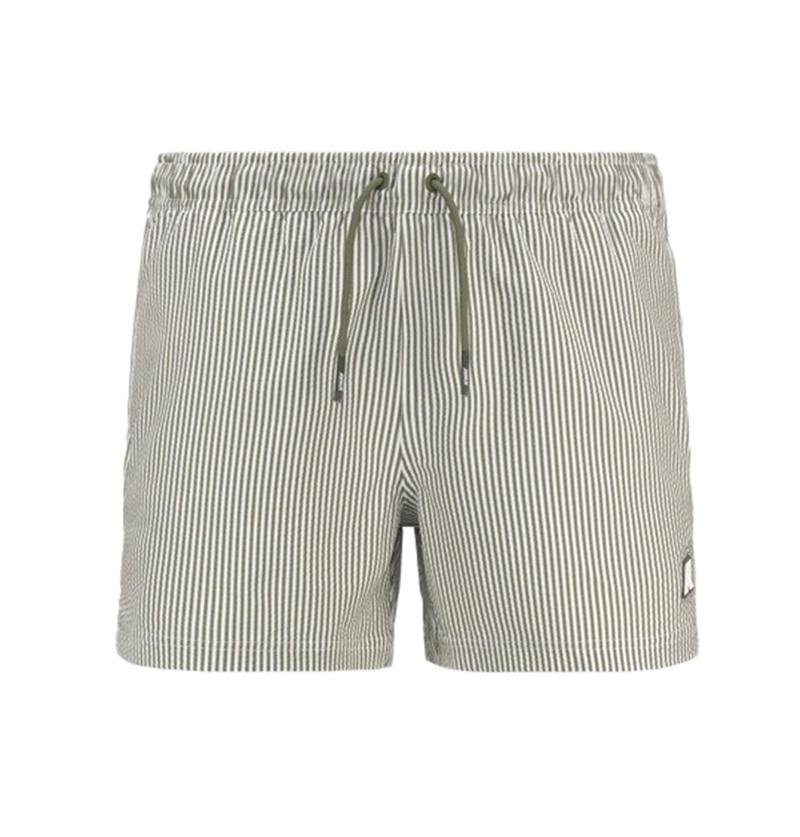 K-WAY Costume K-way uomo K8141KW AZX verde bianco hazel mid stripes K8141KW AZX