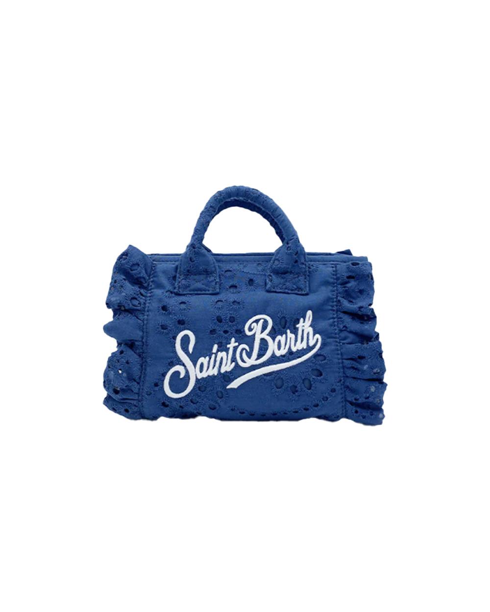 MC2 SAINT BARTH Borsa MC2 SAINT BARTH donna Vanity Mini VAMI01802532L Blu sangallo volant tracolla logo VAMI01802532L 61