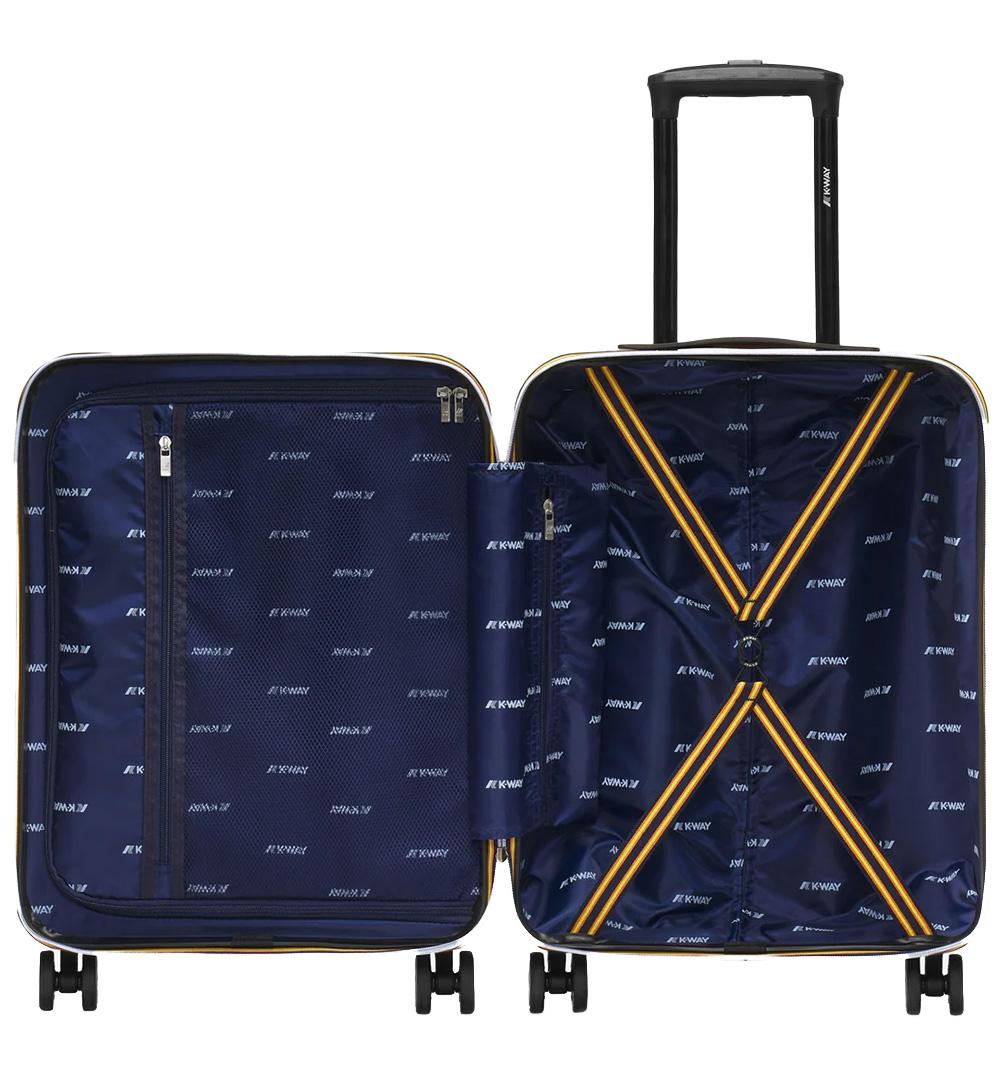 K-WAY Trolley K-Way Carrello Piccolo K11416W Beige unisex abs logo stampa ruote K11416W L35