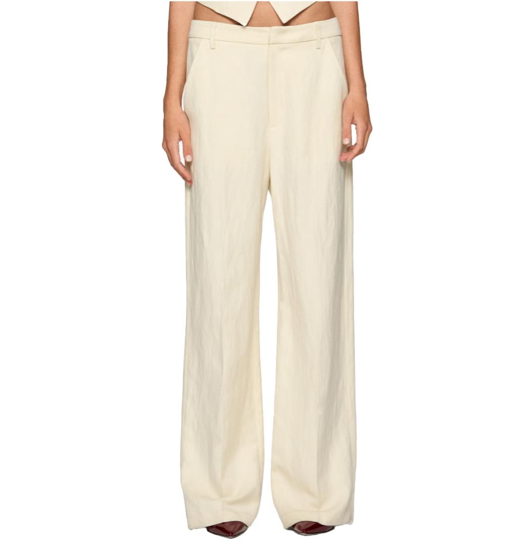 DONDUP Pantalone Dondup Reina donna DP789IF0041D XXX Beige wide leg chino twill DP789IF0041D XXX 004