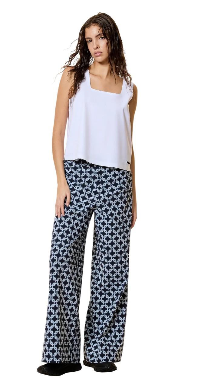 RRD Pantalone RRD donna 26867 60 Lace Livia Wom Pant fantasia Blu<BR/> 26867 60