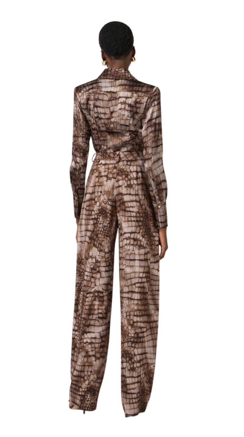 ELISABETTA FRANCHI Camicia Elisabetta Franchi donna CA13161E2644 Cacao<BR/> CA13161E2 644