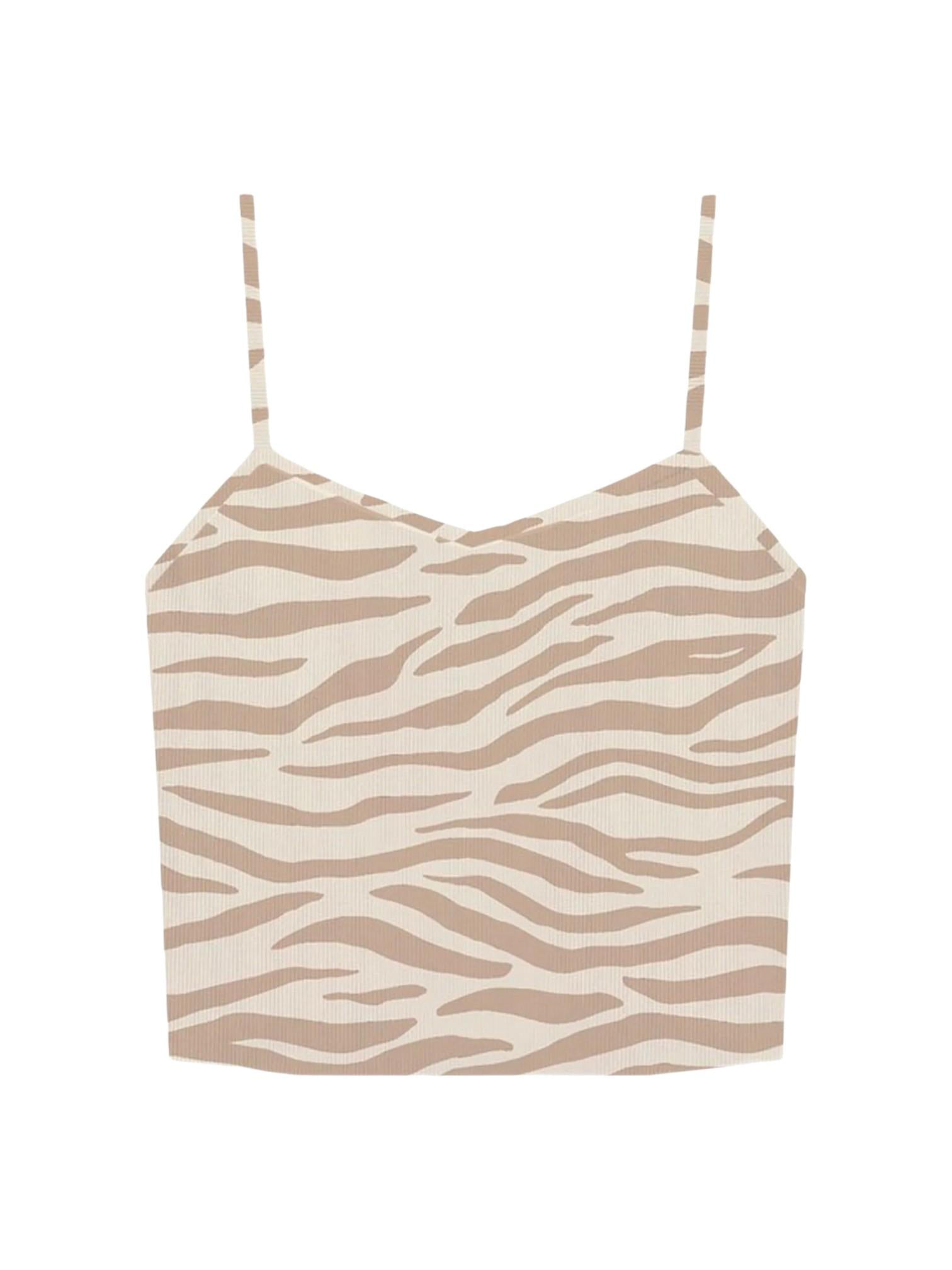 MC2 SAINT BARTH Top MC2 SAINT BARTH donna DEBO001 00942L 1011 Deborah Rib Zebra in cotone stretch Beige<BR/> DEBO00100942L 1011