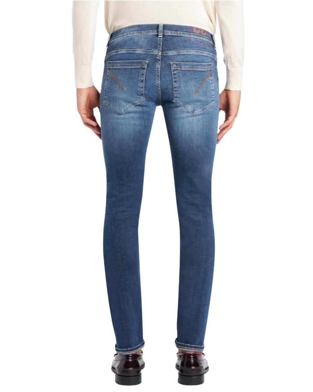 DONDUP Jeans DONDUP uomo UP232DSK316UJ13 Blu cinque tasche skinny fit denim stretch UP232DSK316UJ13 800
