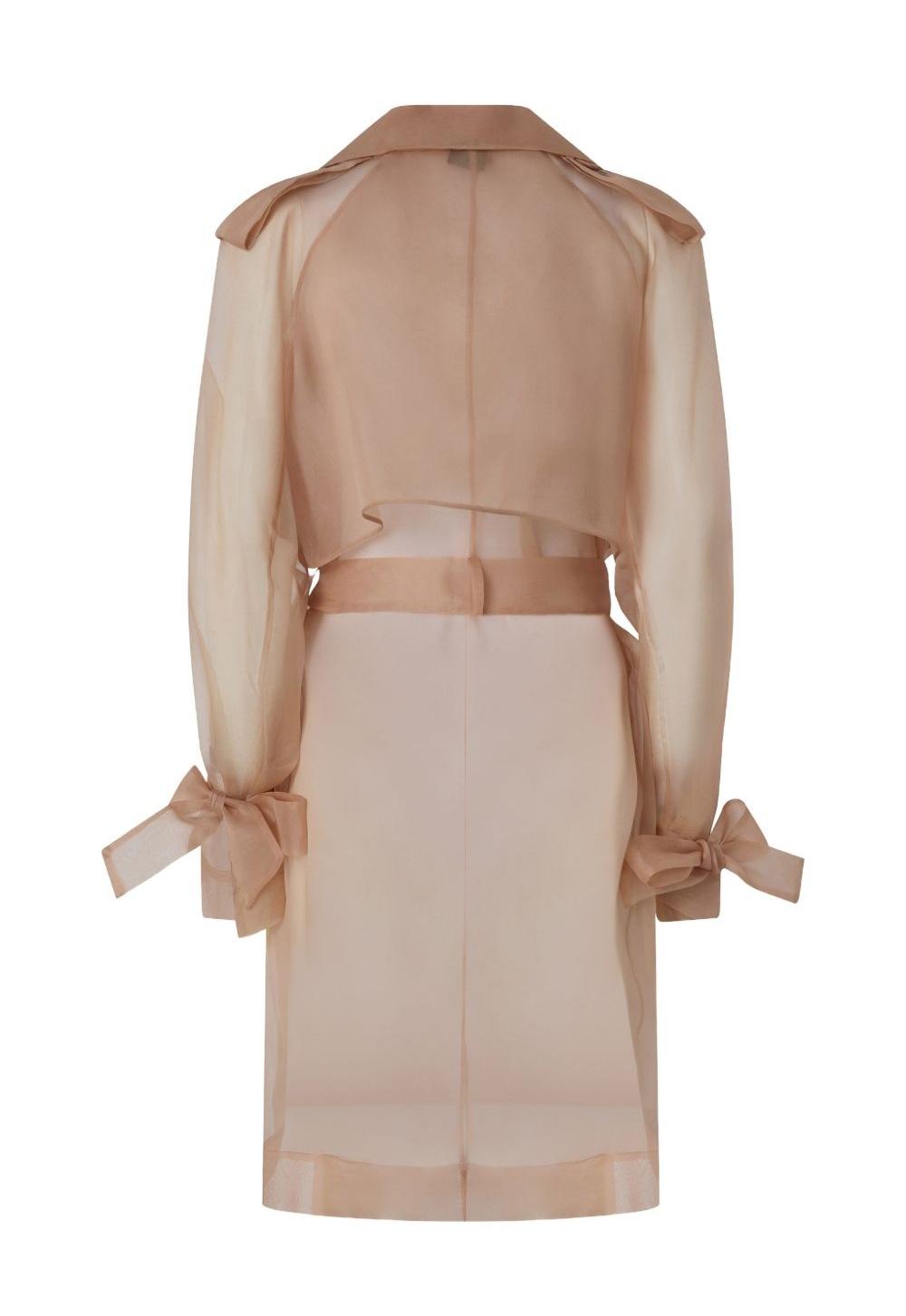 PINKO Trench Pinko donna 106614A2DJQ35 Cocco organza di seta Rosa <BR/> 106614A2DJ Q35