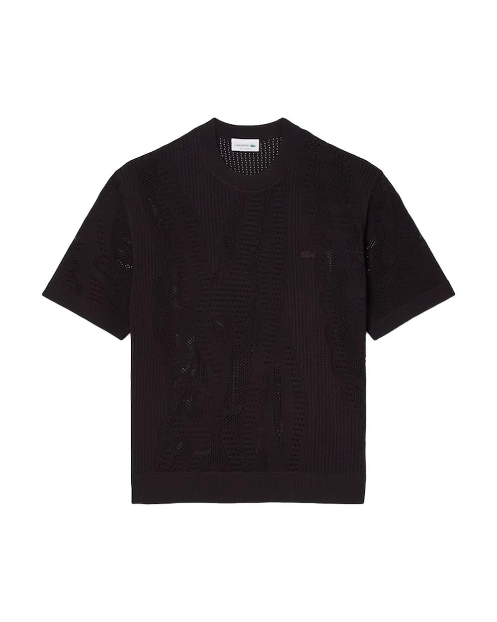 LACOSTE Maglia LACOSTE uomo AH0797 Marrone<BR/> AH0797 3LA