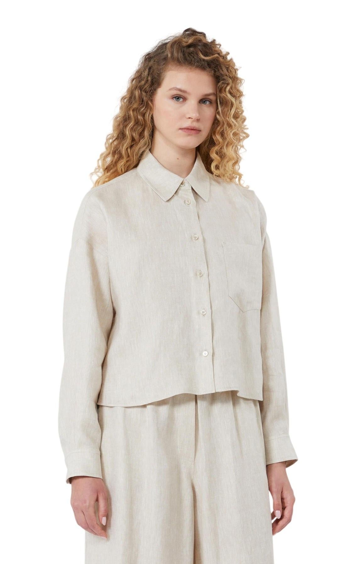 WEEKEND Camicia Weekend 2615041022600 001 Capo puro lino Ecru<BR/> 2615041022600 001