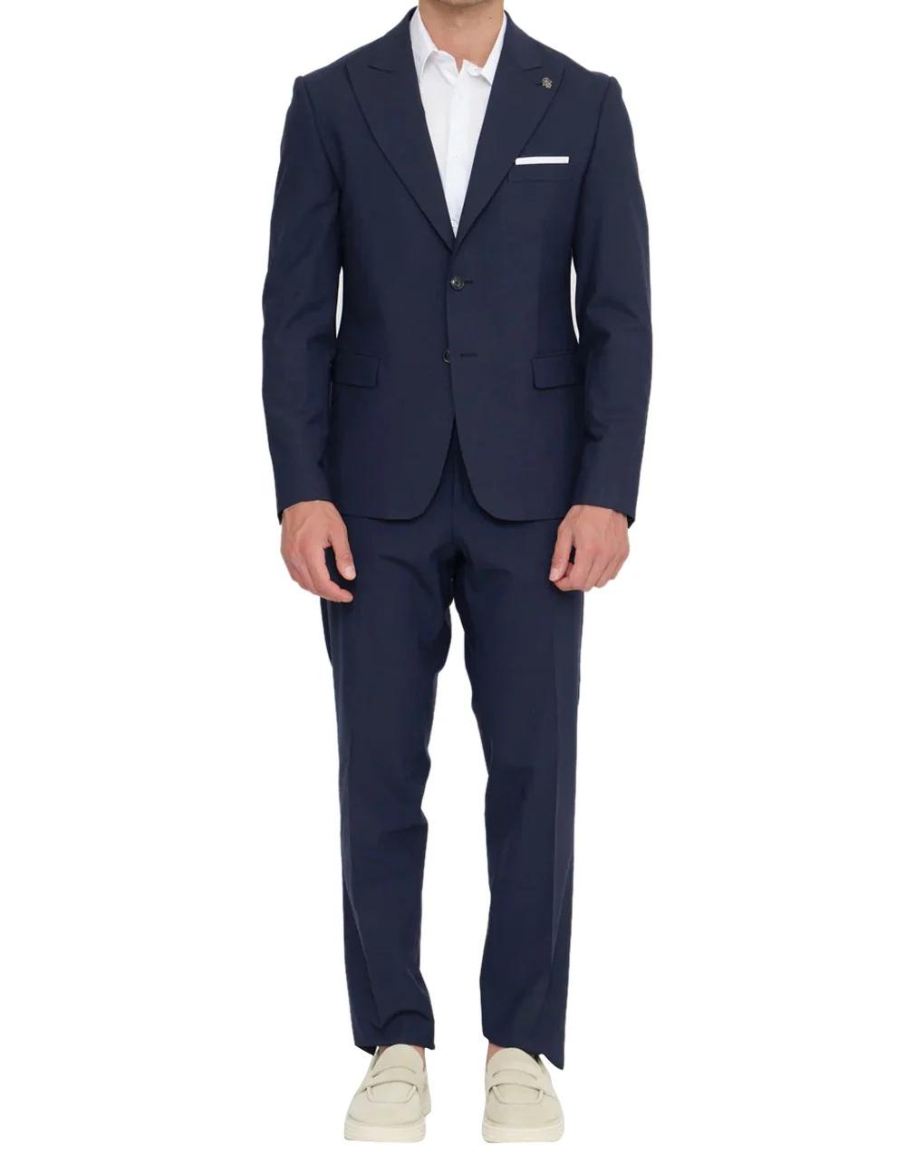 DANIELE ALESSANDRINI Abito Daniele Alessandrini uomo A001174 Blu classic revers A001 174