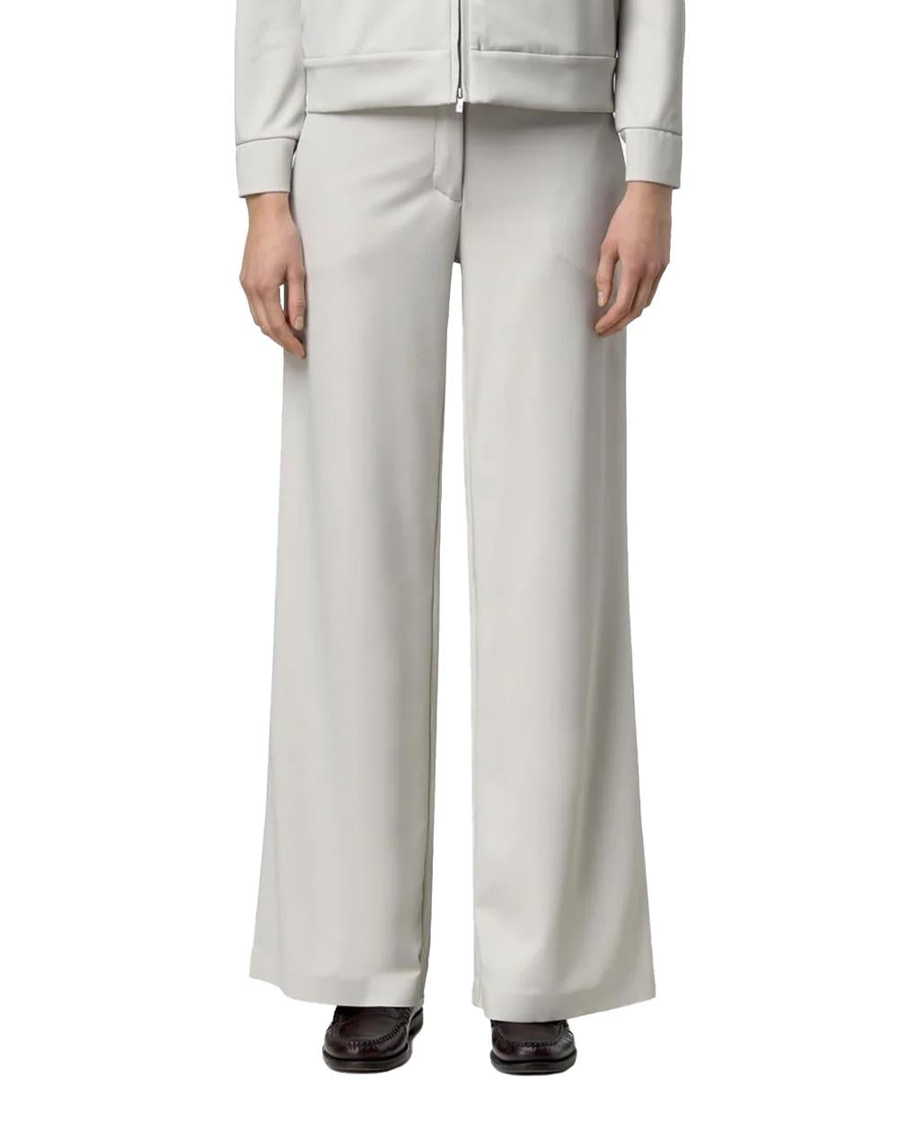 K-WAY Pantalone K-WAY donna K8148GW JALLE SL SPACER Beige elasticizzato antipiega zip gamba ampia K8148GW 634