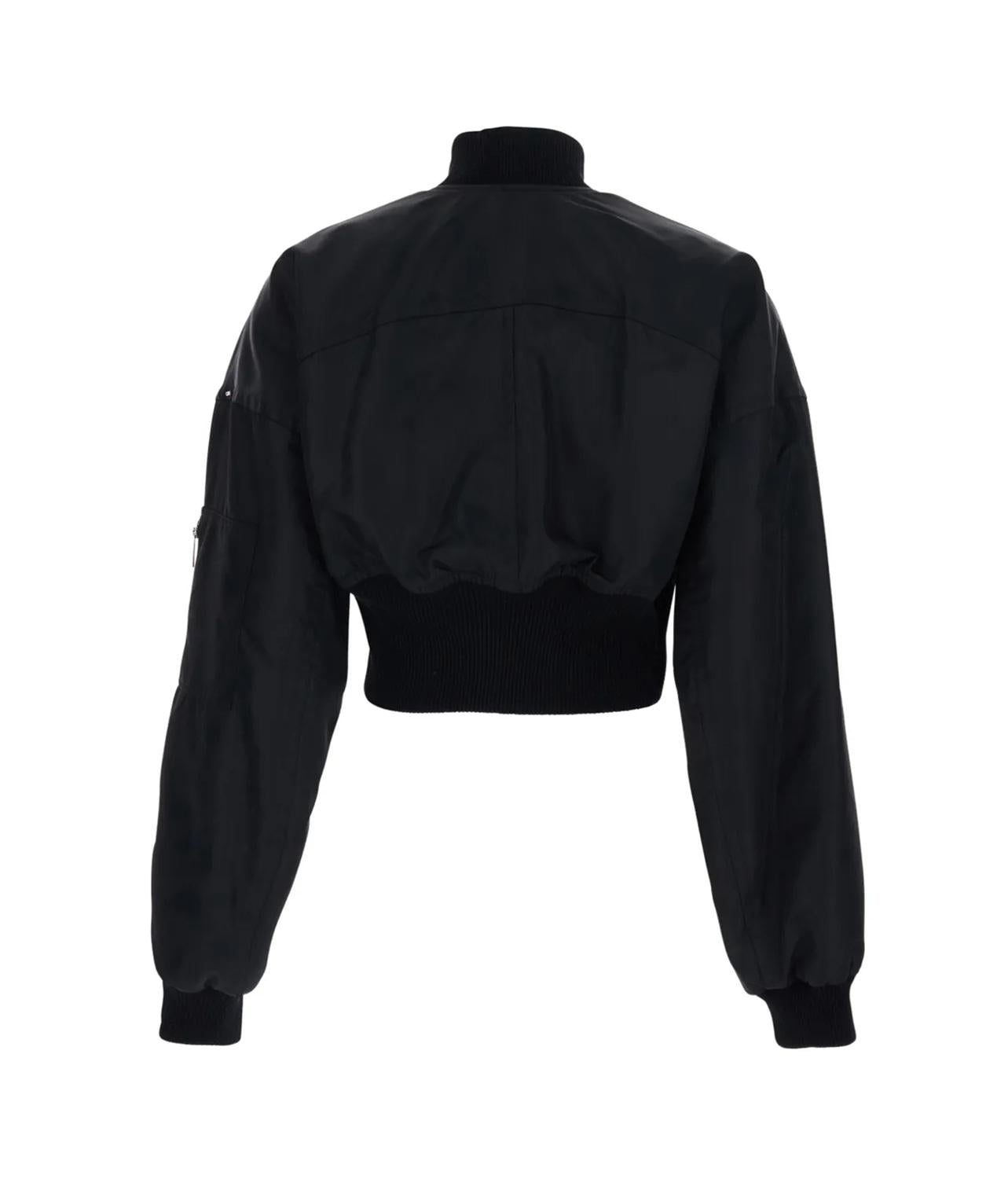 SPORTMAX Bomber Sportmax donna 2612021011600 003 Vezzoso crop con zip Nero<BR/> 2612021011600 003