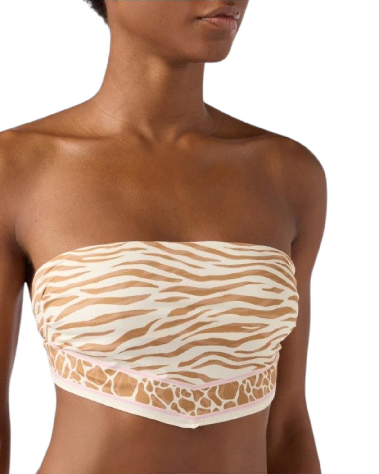 MC2 SAINT BARTH Bikini top MC2 SAINT BARTH donna RIO0001 09095L 1019 animalier Beige RIO000109095L 1019