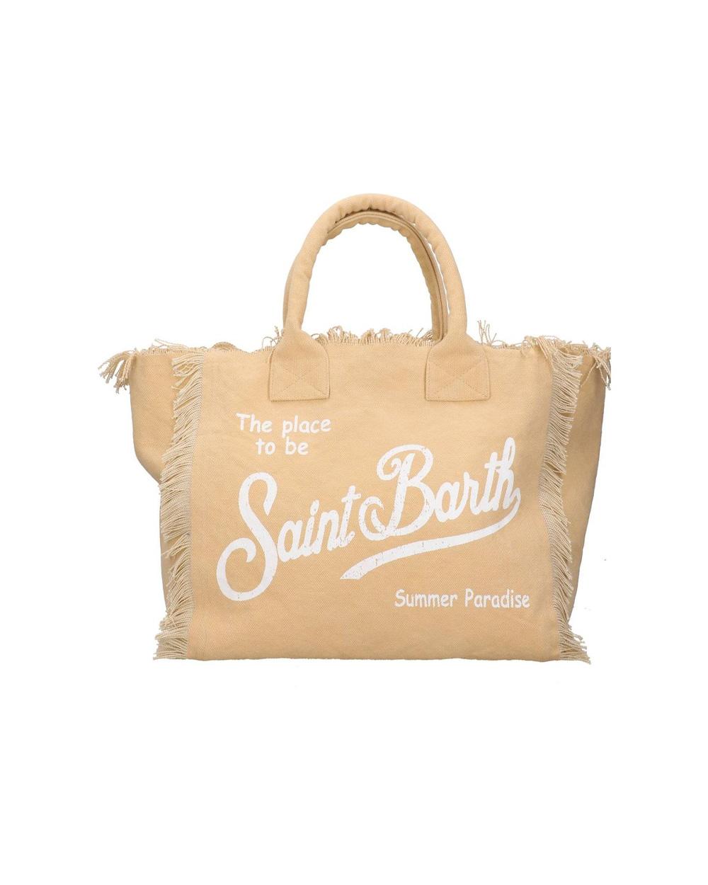 MC2 SAINT BARTH Borsa MC2 SAINT BARTH donna Vanity VANI00100102L Beige cotone zip logo taschina VANI00100102L 11