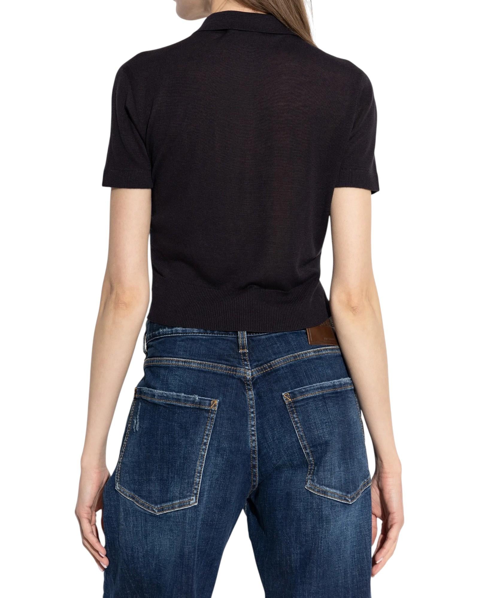 DSQUARED2 Polo DSQUARED2 donna S75HA1399 D13203 477 Nero S75HA1399D13203 477