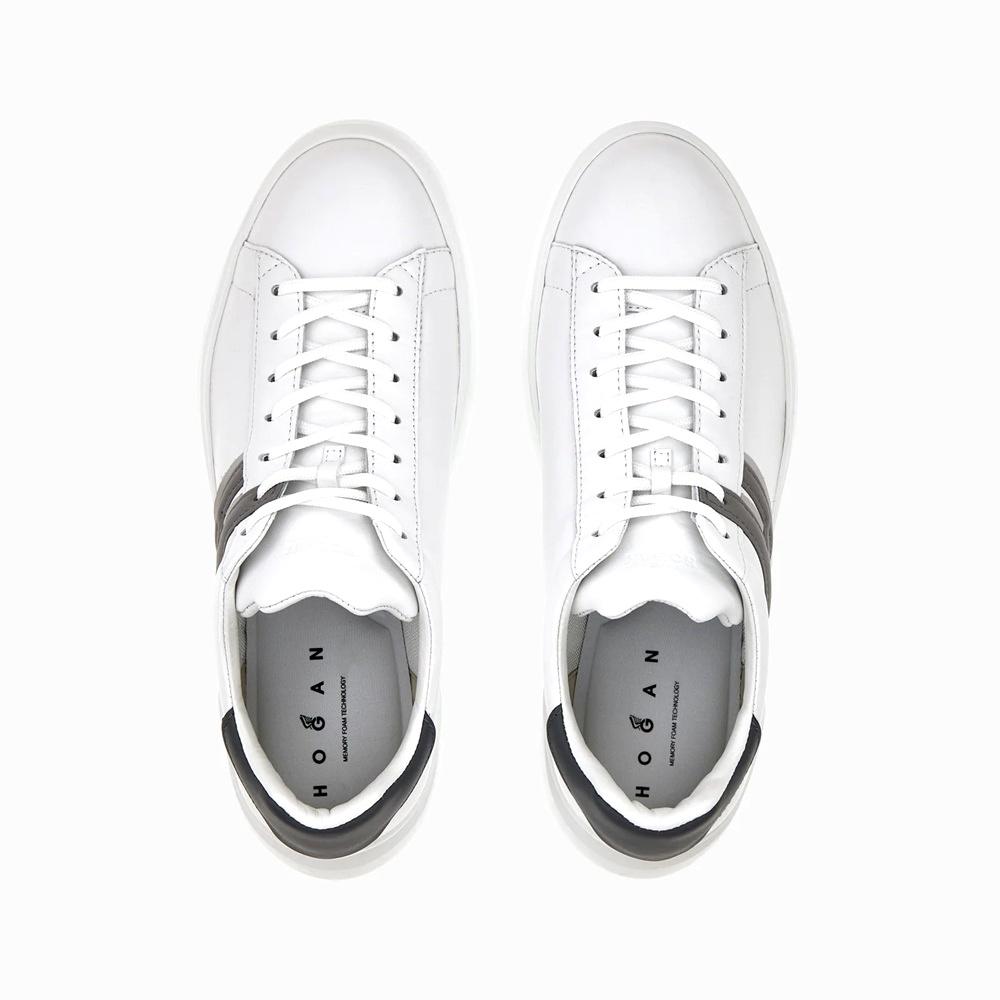 HOGAN Sneakers Hogan uomo HXM5800DV42UAI0ZCNHO239K H580 bianche pelle HXM5800DV42UAI0ZCN HO239K