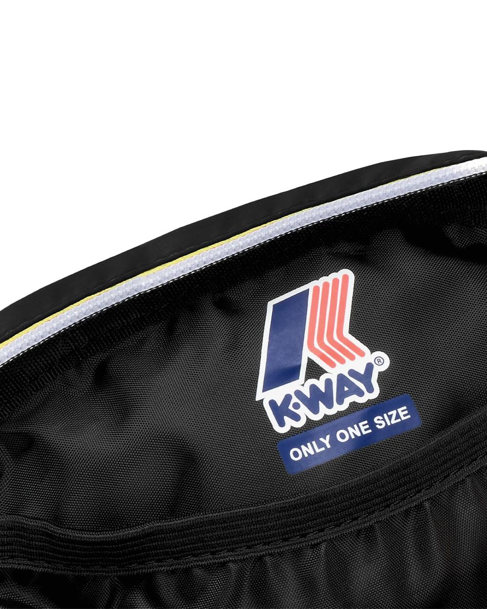 K-WAY Pochette K-WAY unisex K4133GW BLAIR Nera tasca gros grain logo K4133GW USY