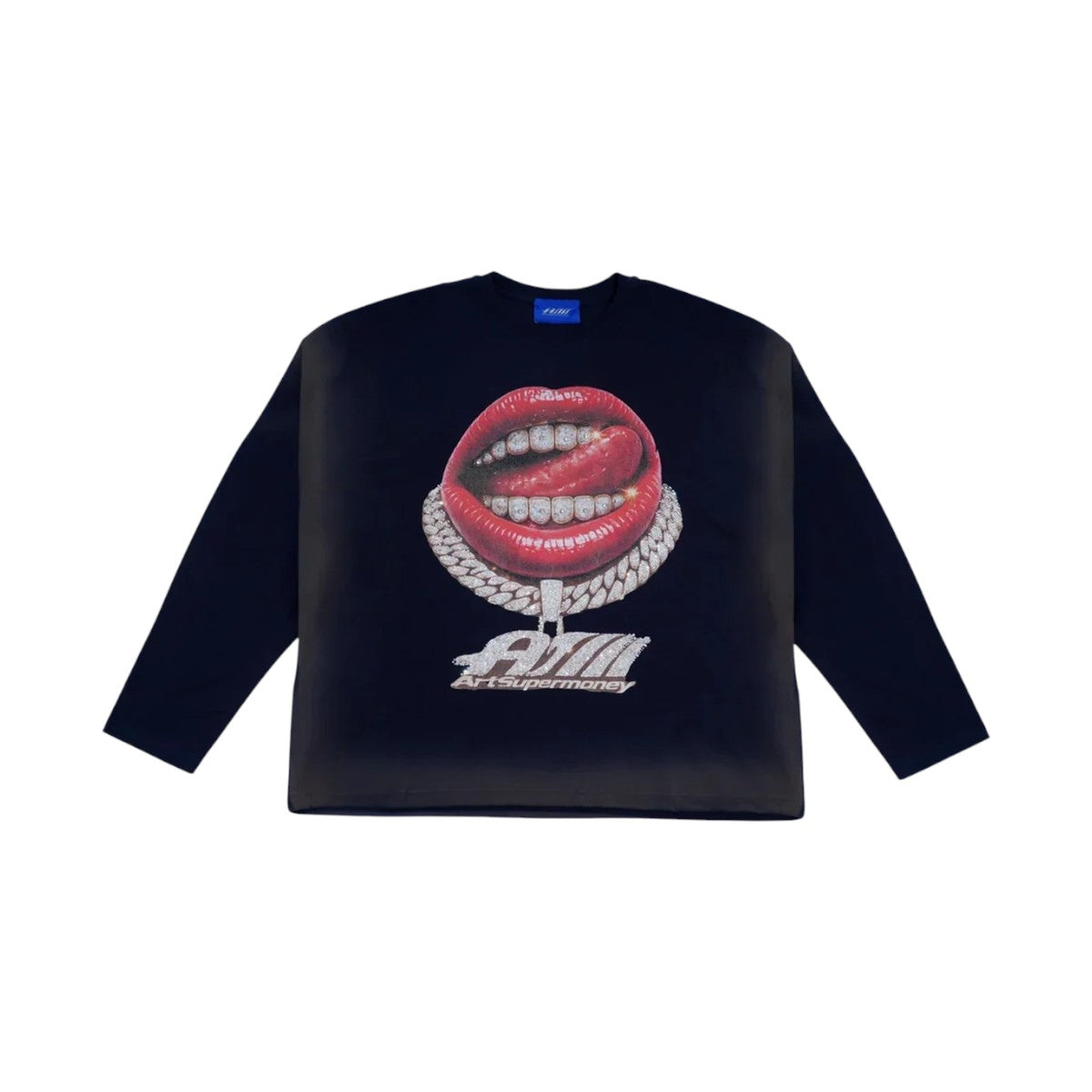ARTSUPERMONEY Maglia ArtSuperMoney uomo LS104 99 Long Sleeve Grillz Nero LS104 99 