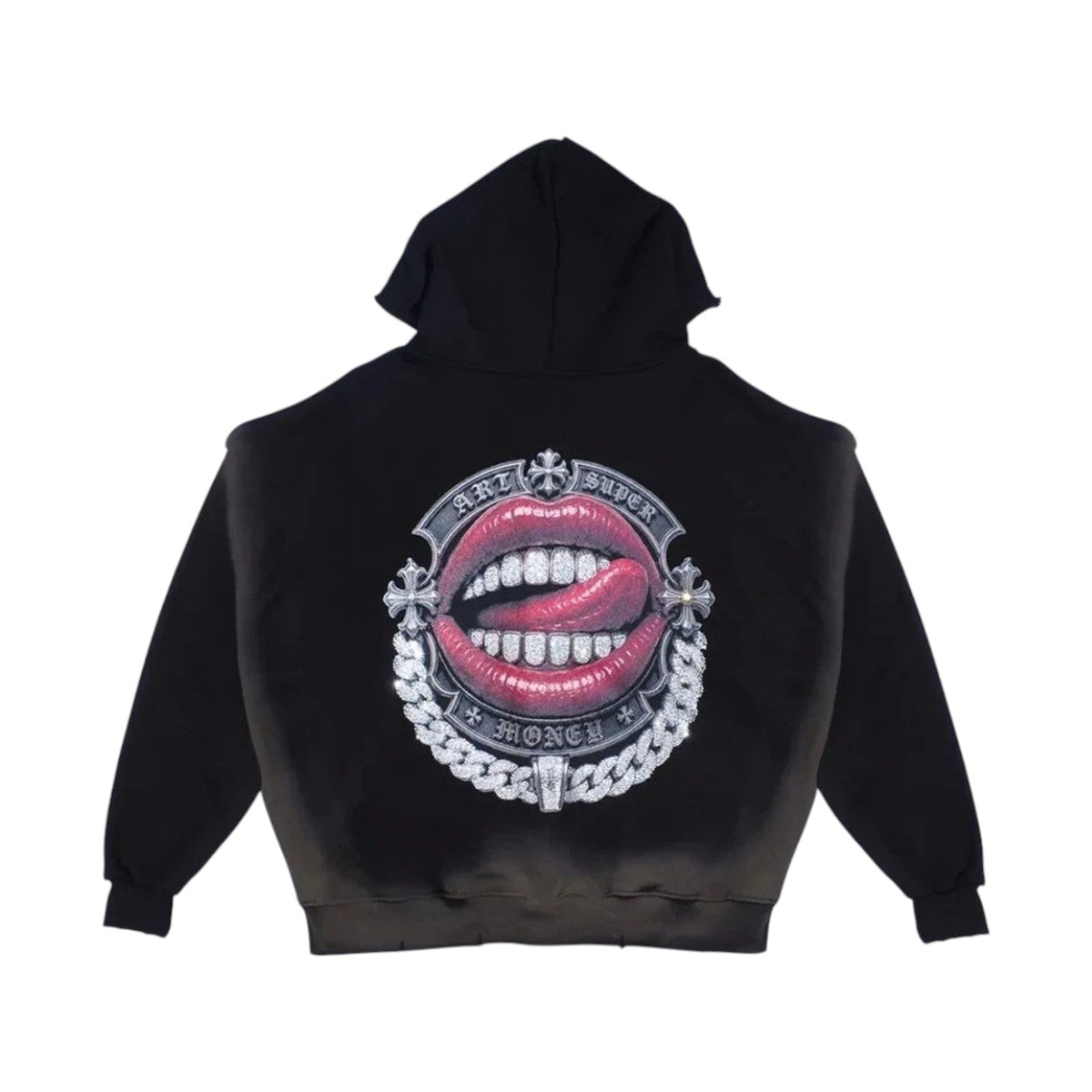 ARTSUPERMONEY Felpa ArtSuperMoney uomo ZH101 99 Hoodie T-Bar Nero ZH101 99 