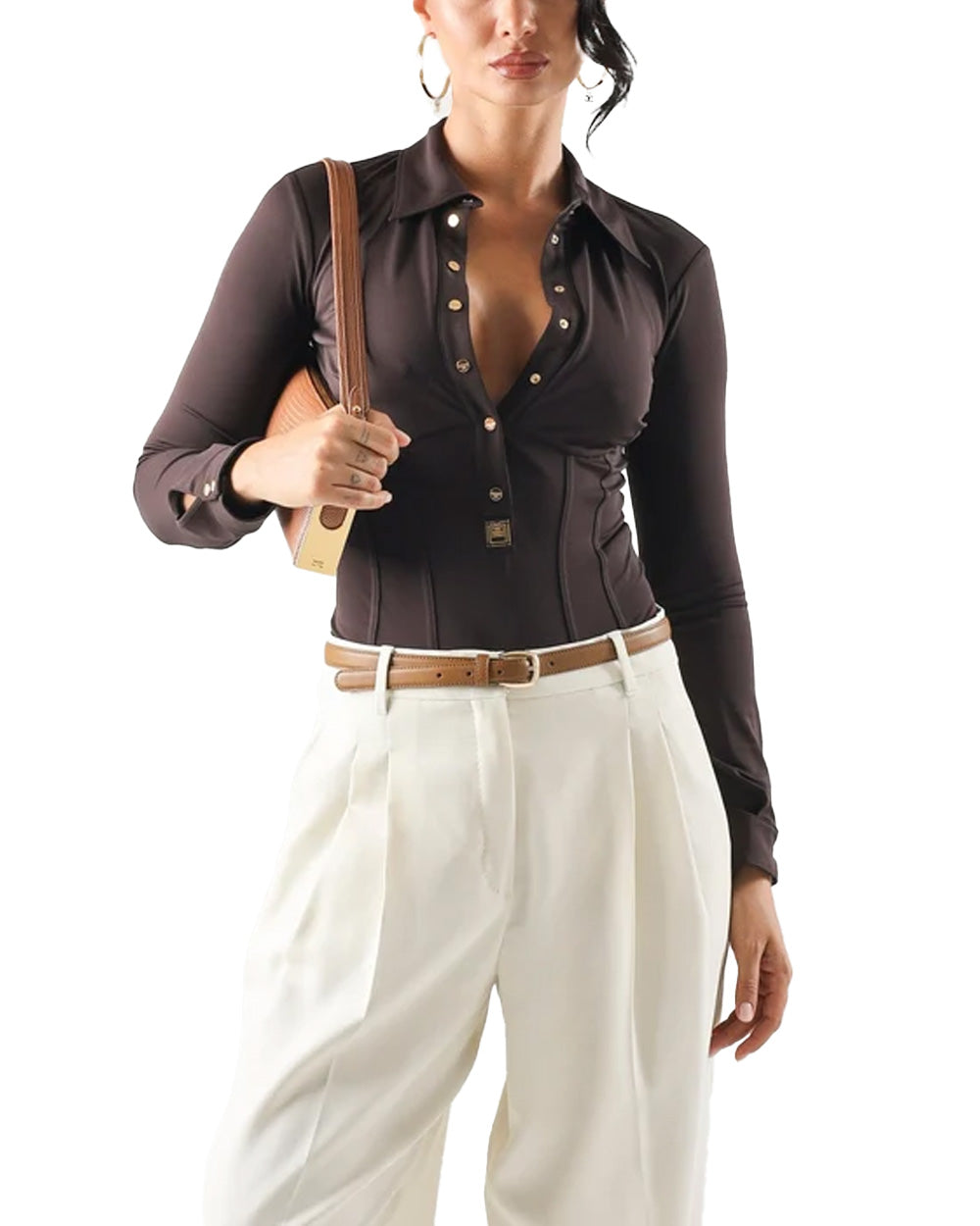 ELISABETTA FRANCHI Body ELISABETTA FRANCHI donna CB00466E2 Cioccolato CB00466E2 EV9 