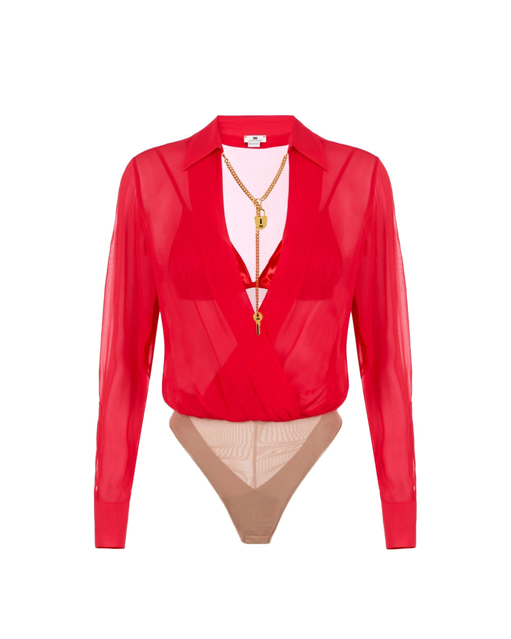 ELISABETTA FRANCHI Body ELISABETTA FRANCHI donna CB00966E2 Rosso CB00966E2 CG5 