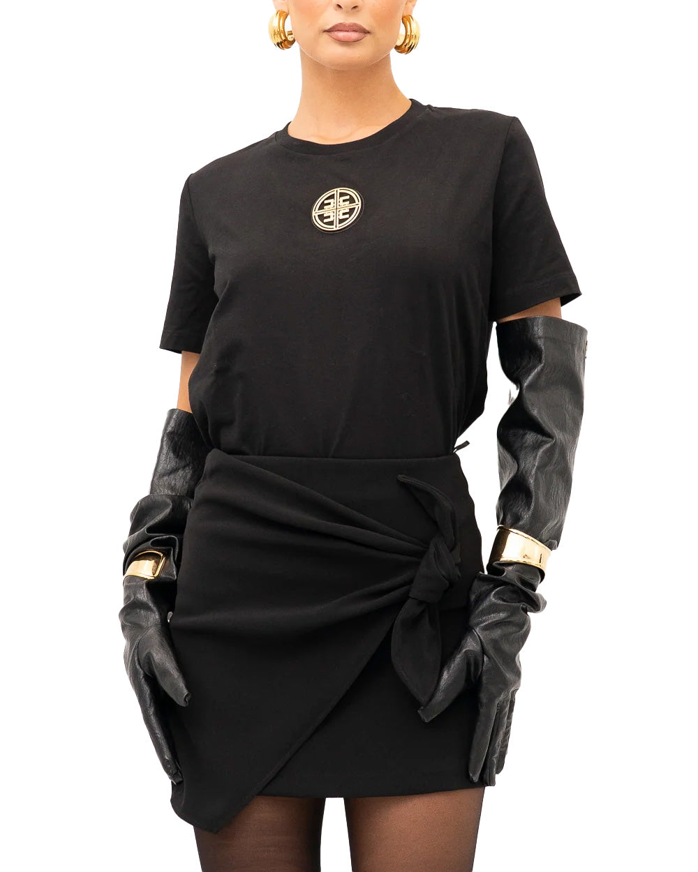 ELISABETTA FRANCHI T-shirt ELISABETTA FRANCHI donna MA00866E2 Nera MA00866E2 110 