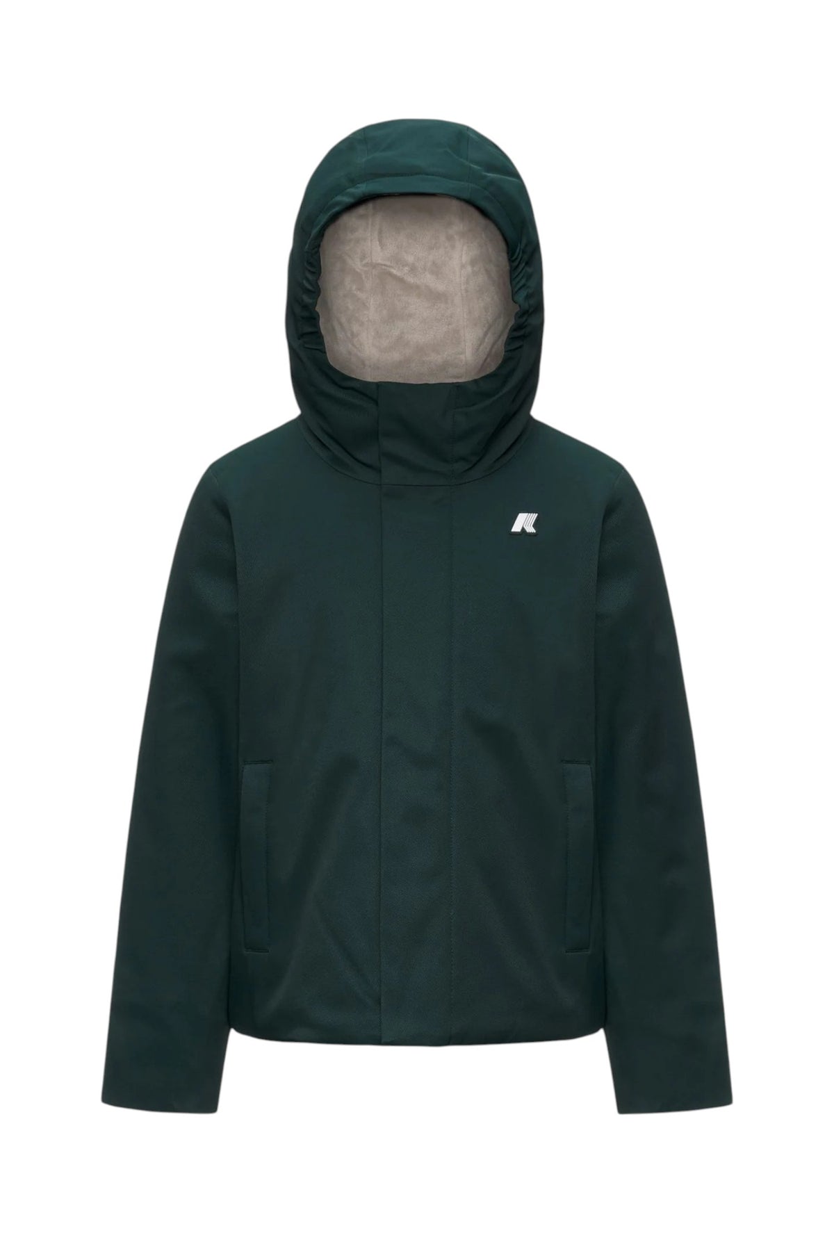 K-WAY Giubbino K-Way bambino K1128FW DAA Jacko Twill Marmotta Verde K1128FW DAA468Y 