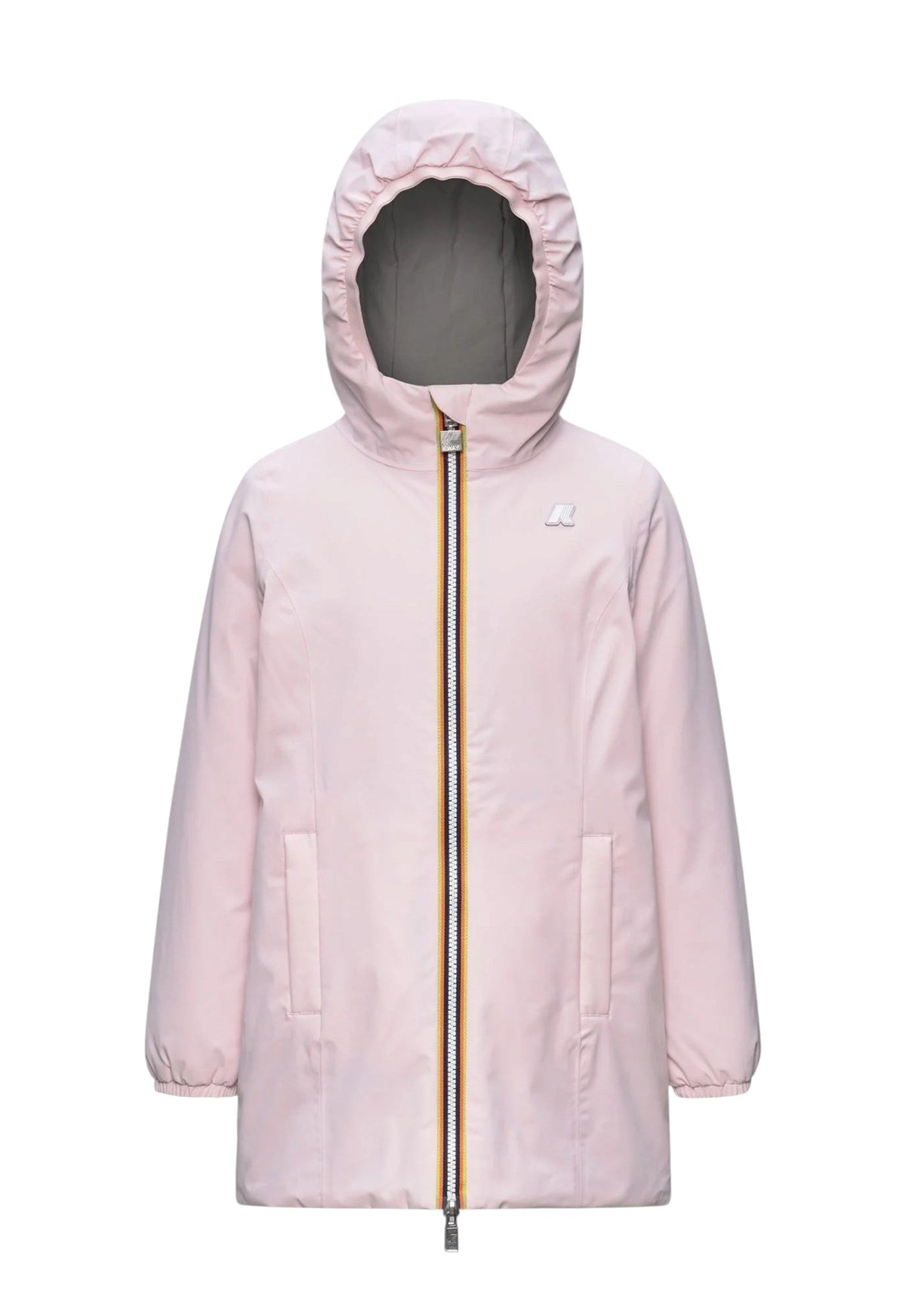 K-WAY Giubbino K-Way bambina K11517W DA4 Denise St Warm Double Rosa Grigio K11517W DA4 