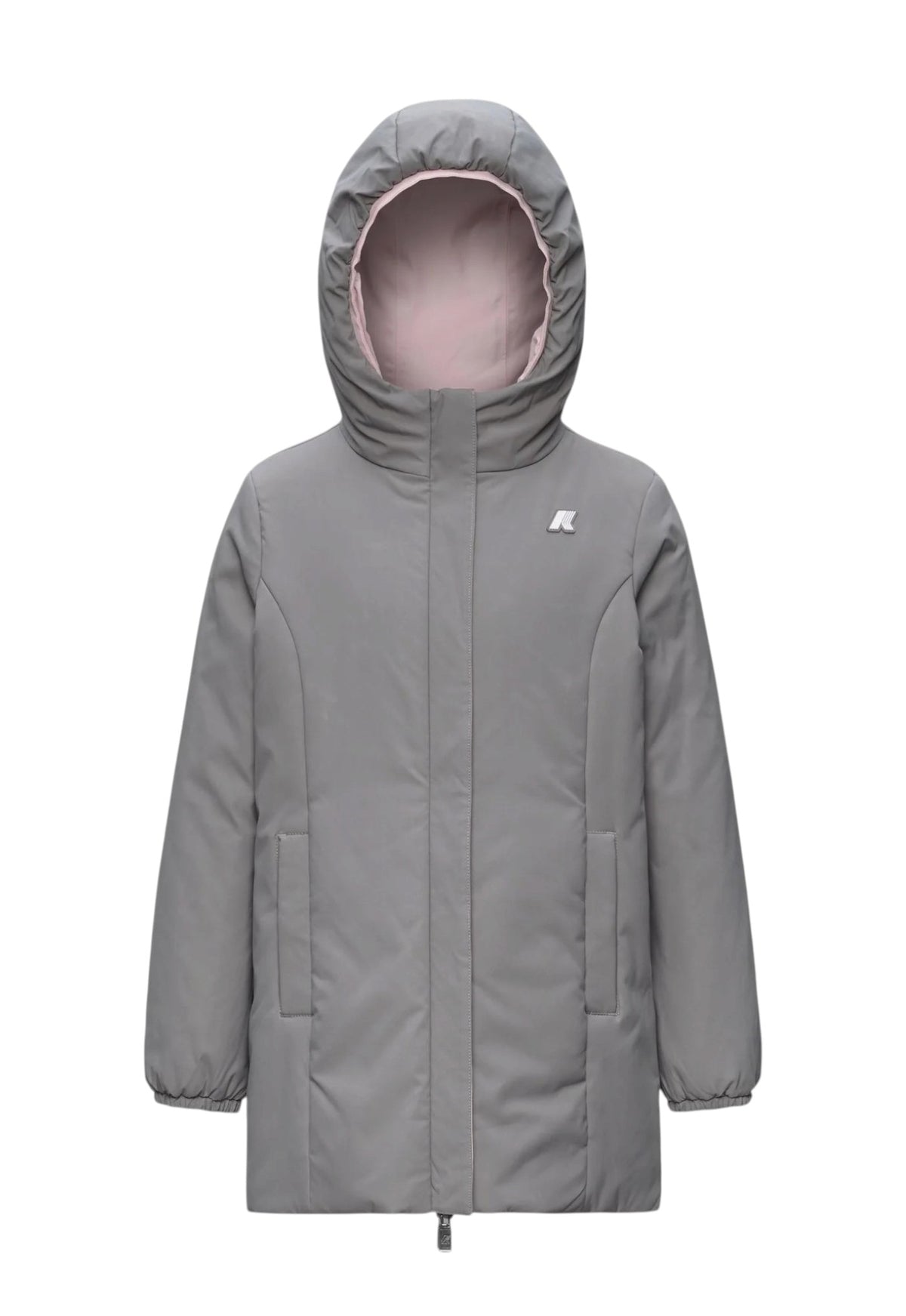 K-WAY Giubbino K-Way bambina K11517W DA4 Denise St Warm Double Rosa Grigio K11517W DA4 
