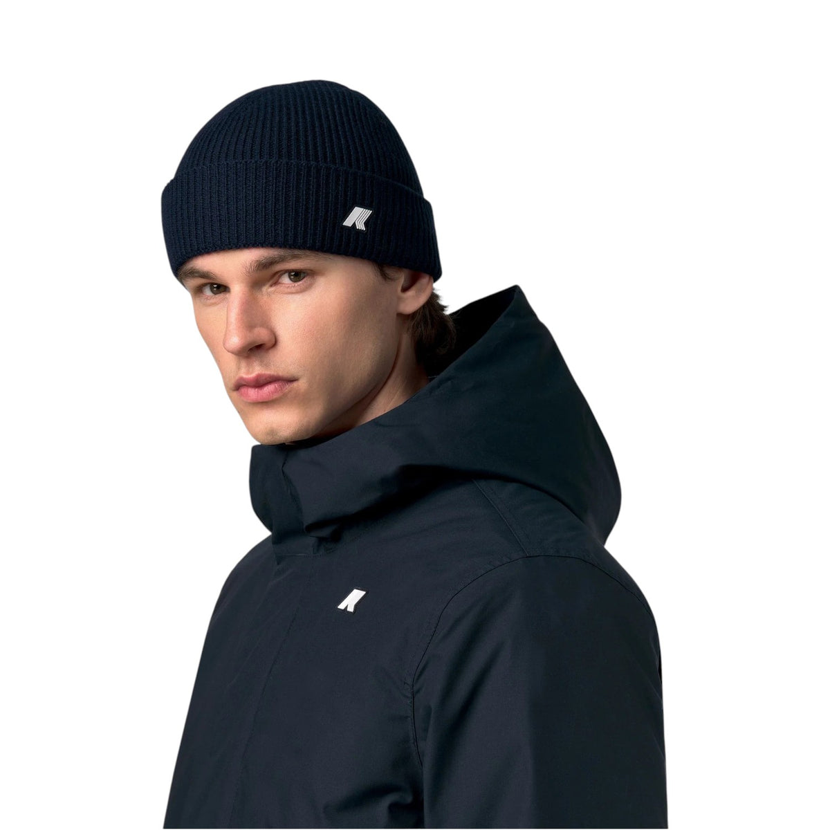 K-WAY Cappello K-Way uomo K2132HW K89 Brice Cardigan Stitch Wool Blu K2132HW K89 