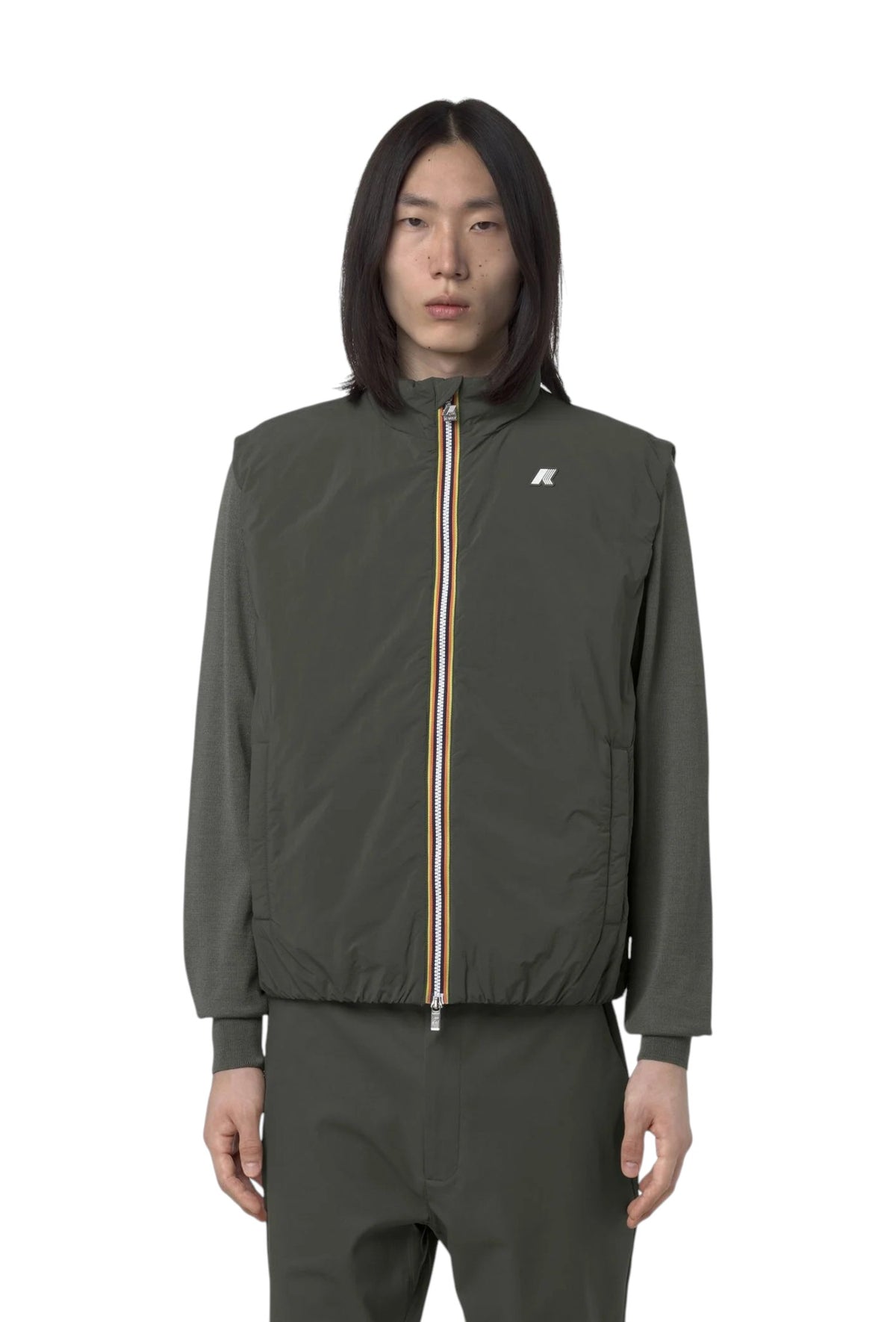 K-WAY Smanicato K-Way uomo K2136BW WMR Valen Plain Warm Verde K2136BW WMR 
