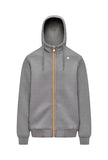 Felpa K-Way uomo K2141DW 411 Rainer Spacer Grigio
