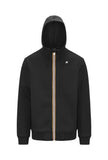Felpa K-Way uomo K2141DW USY Rainer Spacer Nero