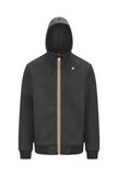 Felpa K-Way uomo K2141DW WMR Rainer Spacer Verde nerastro