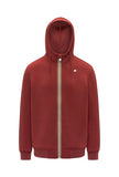 Felpa K-Way uomo K2141DW XKQ Rainer Spacer Rosso