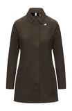 Giubbino K-Way donna K2148BW B3A Mathy Bonded Oliva scuro Blu