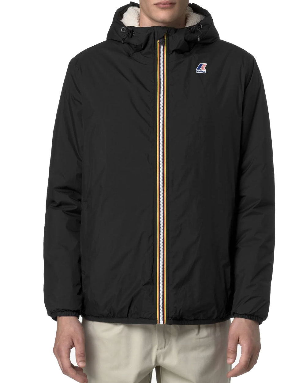 K-WAY Giubbino K-Way uomo K21515W Le vrai Claude Orsetto black pure<BR/> K21515W USY 