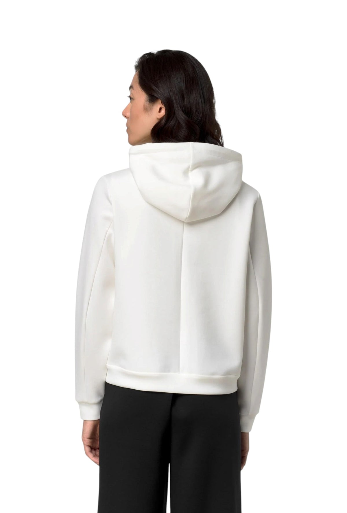 K-WAY Felpa K-Way donna K31453W 490 Deva Light Spacer Bianco K31453W 490 