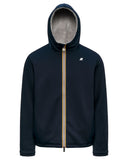 Giubbino K-Way uomo K4132IW Jack Light Spacer Fur Double blu grigio