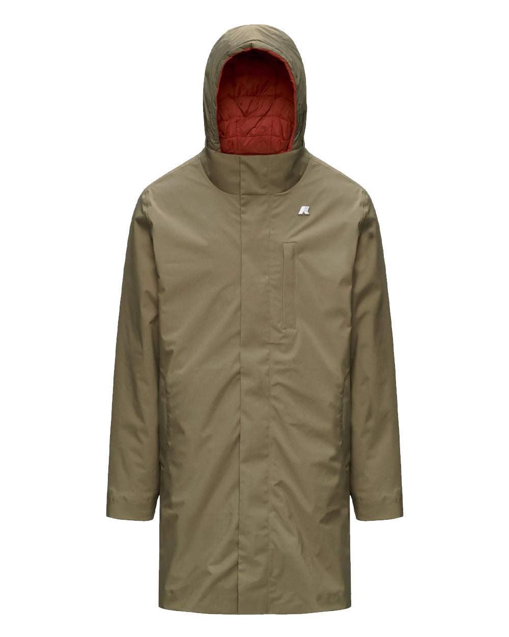 K-WAY Giubbino K-Way uomo K5134RW Duke 3In1 verde arancio<BR/> K5134RW D0E 