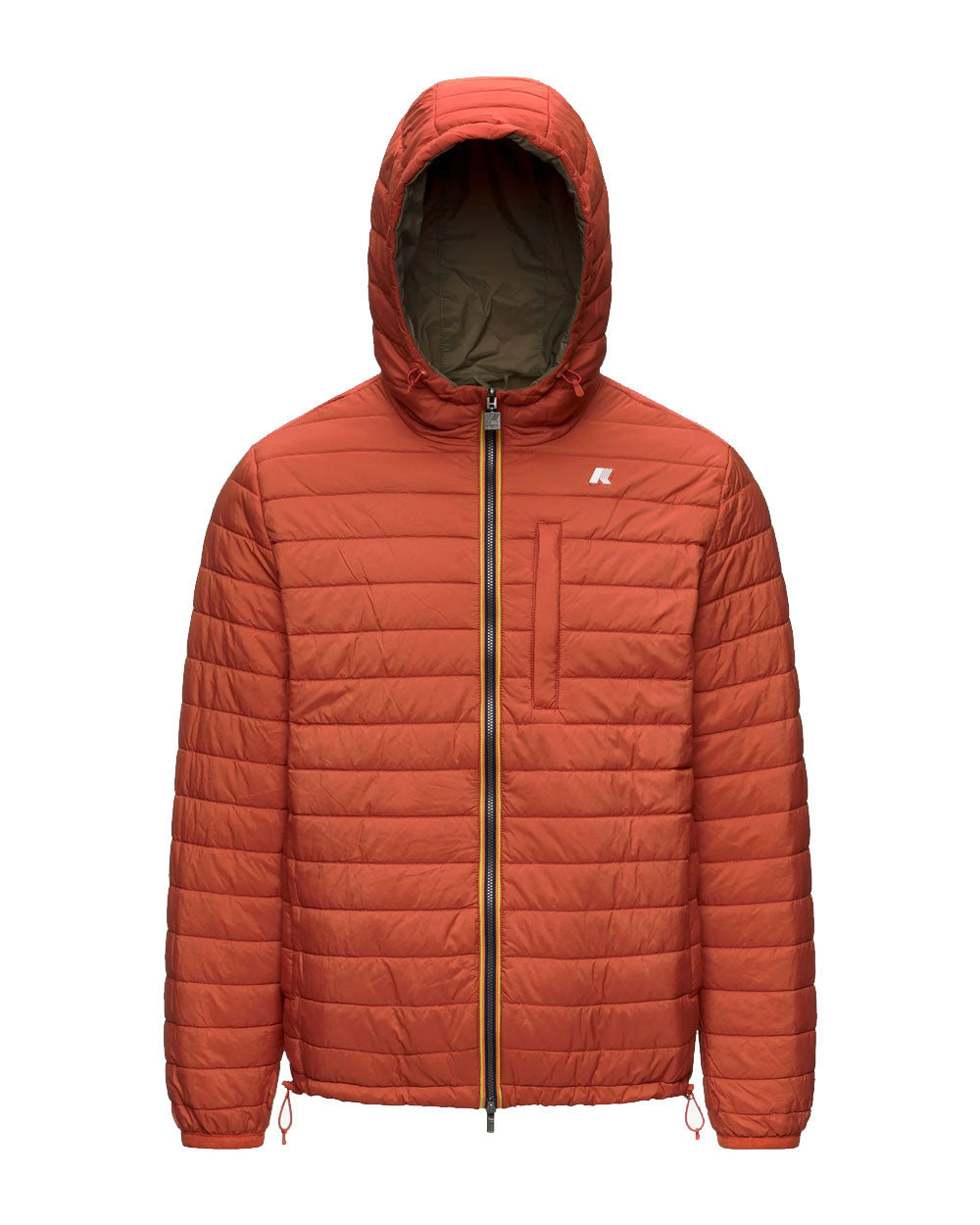 K-WAY Giubbino K-Way uomo K5134RW Duke 3In1 verde arancio<BR/> K5134RW D0E 