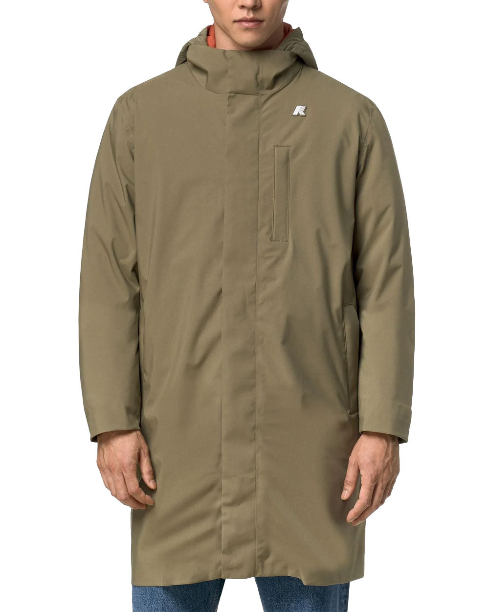 K-WAY Giubbino K-Way uomo K5134RW Duke 3In1 verde arancio<BR/> K5134RW D0E 