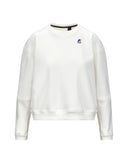 Felpa K-Way donna K6127MW 490 Noella Brushed Pc Bianco