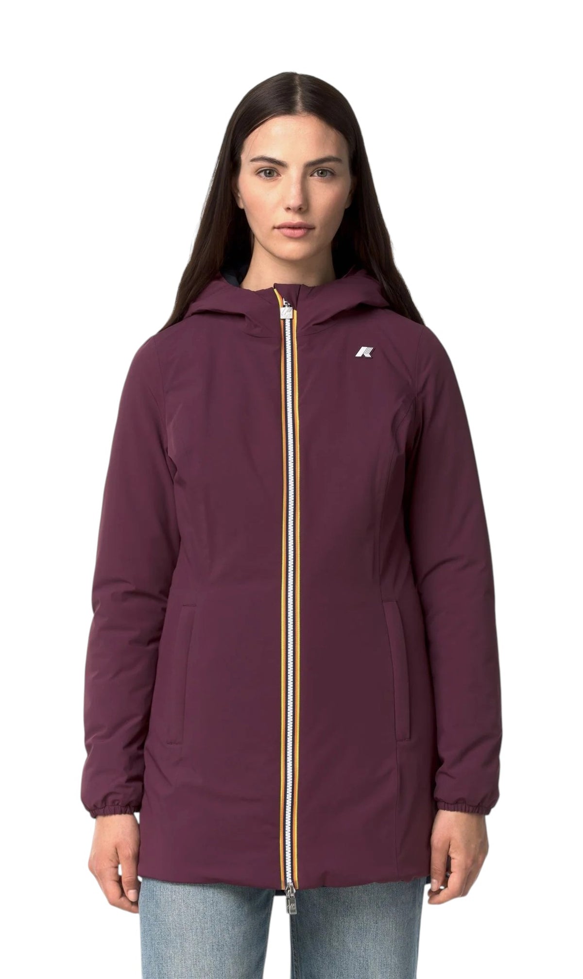 K-WAY Parka K-Way donna K6128UW D0R Denise St Warm Double Vinaccia Blu K6128UW D0R 