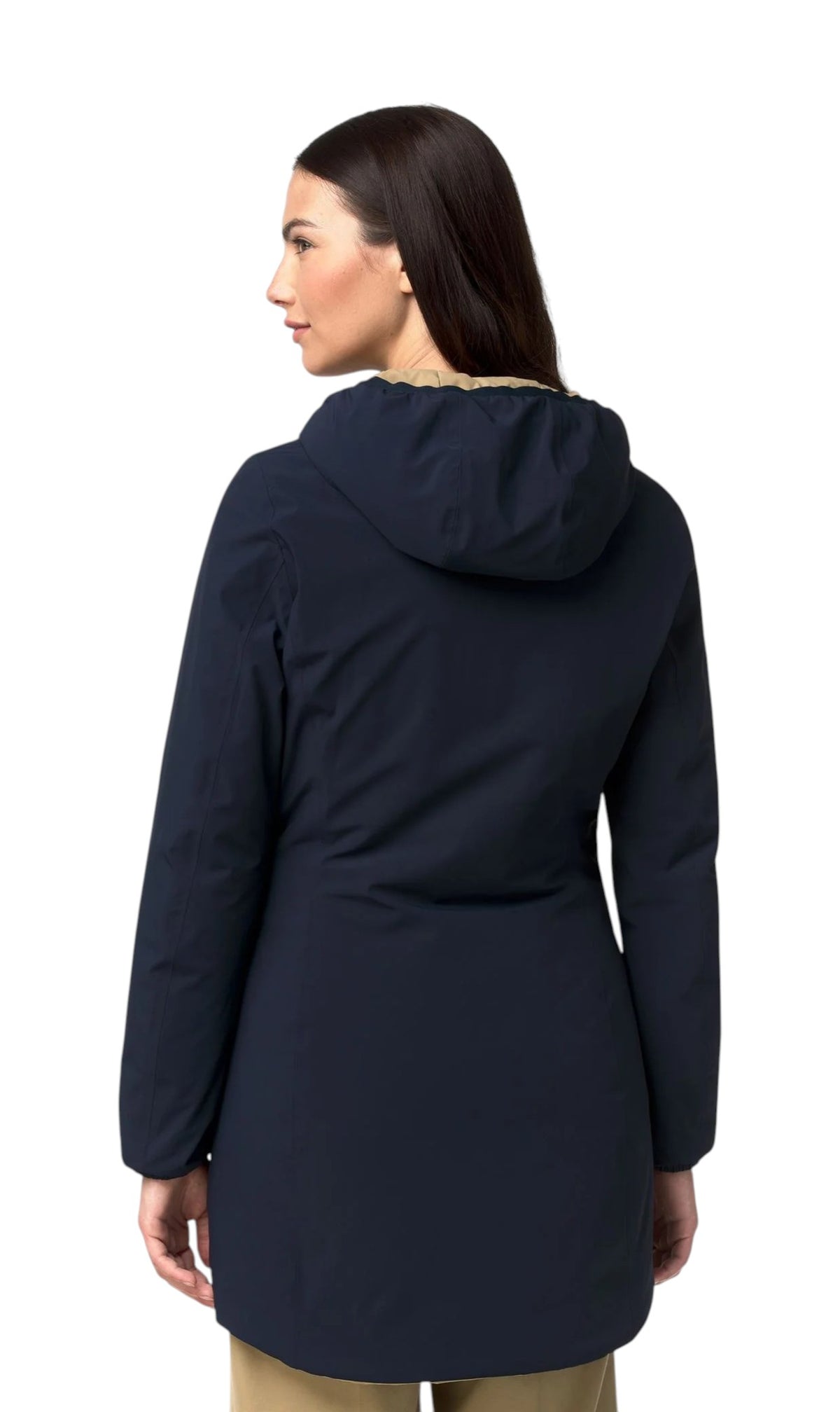 K-WAY Parka K-Way donna K6128UW D0V Denise St Warm Double Blu Beige K6128UW D0V 