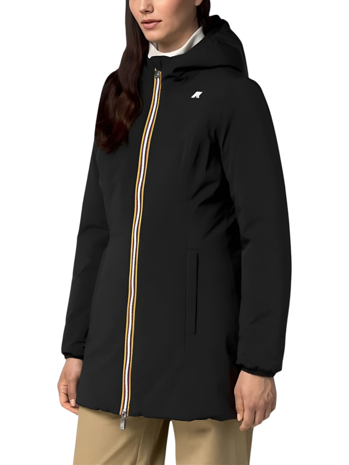 K-WAY Parka K-Way donna K6128UW DBN Denise St Warm Double Nero Beige K6128UW DBN 