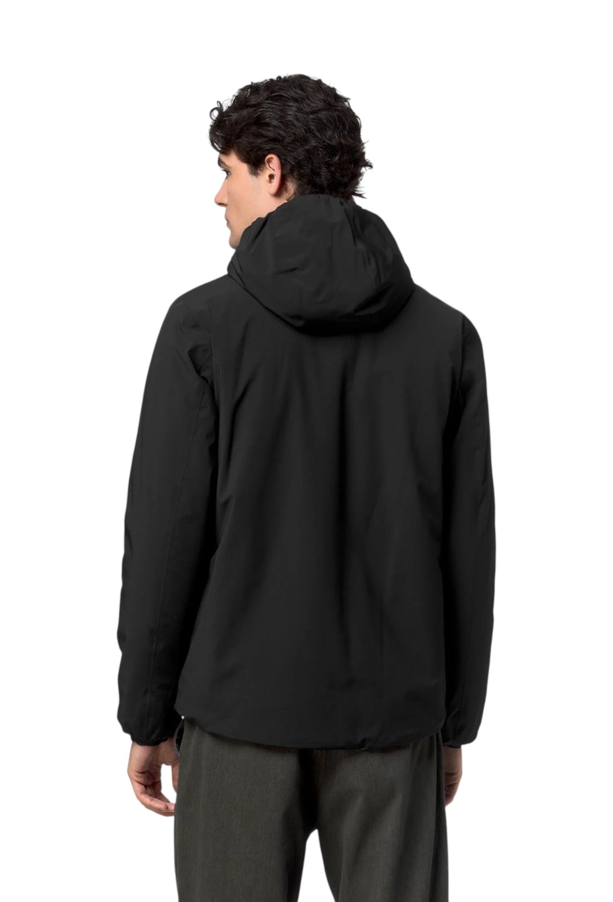 K-WAY Giubbino K-Way uomo K6128WW DBZ Jacob St Warm Double Nero Verde K6128WW DBZ 