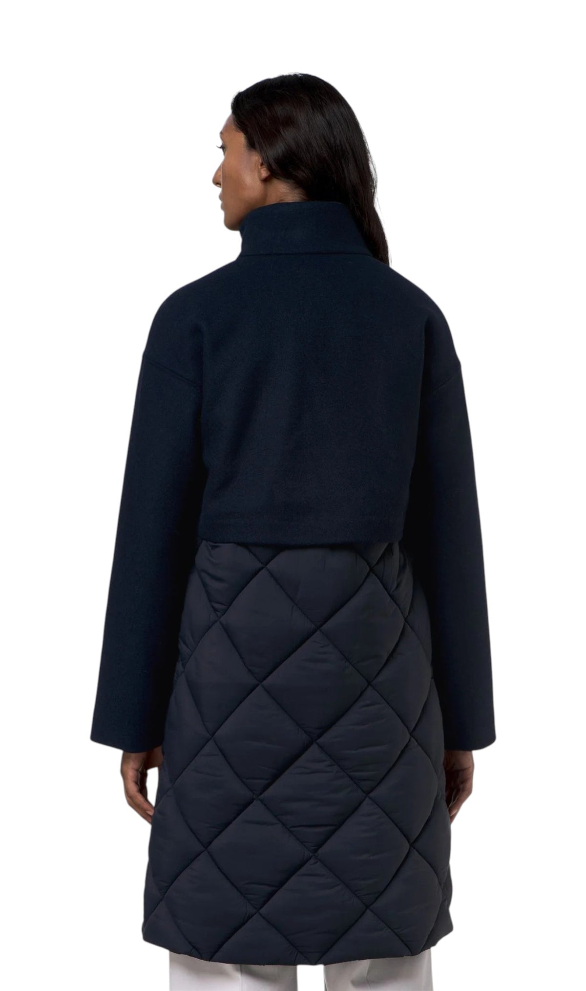 K-WAY Giubbino K-Way donna K6135MW DBA Mindy Wool Nylon Warm Blu K6135MW DBA 