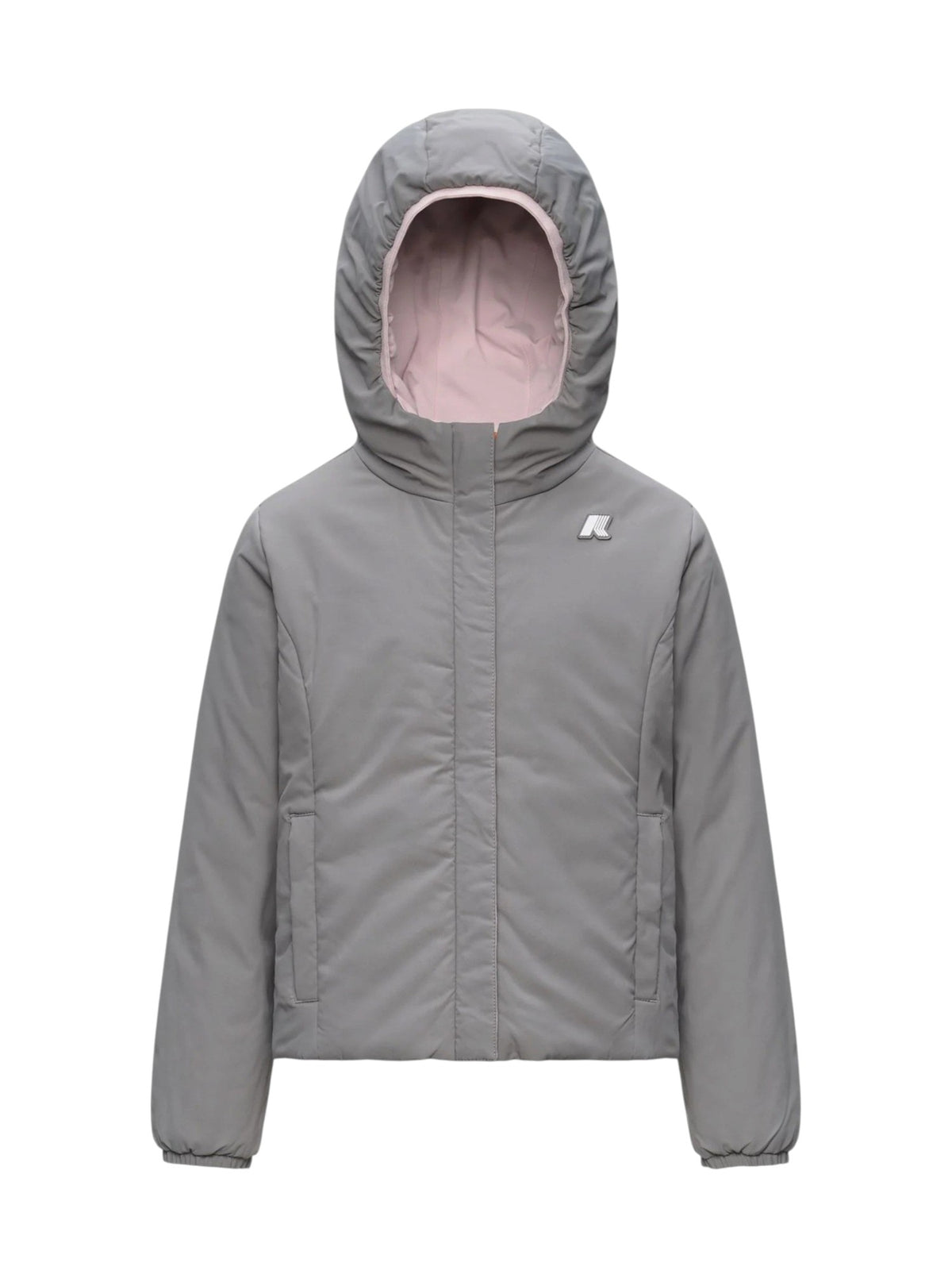 K-WAY Giubbino K-Way bambina K71339W DA4 4A 6A Lily St Warm Double Rosa Ghiaccio K71339W DA446A 