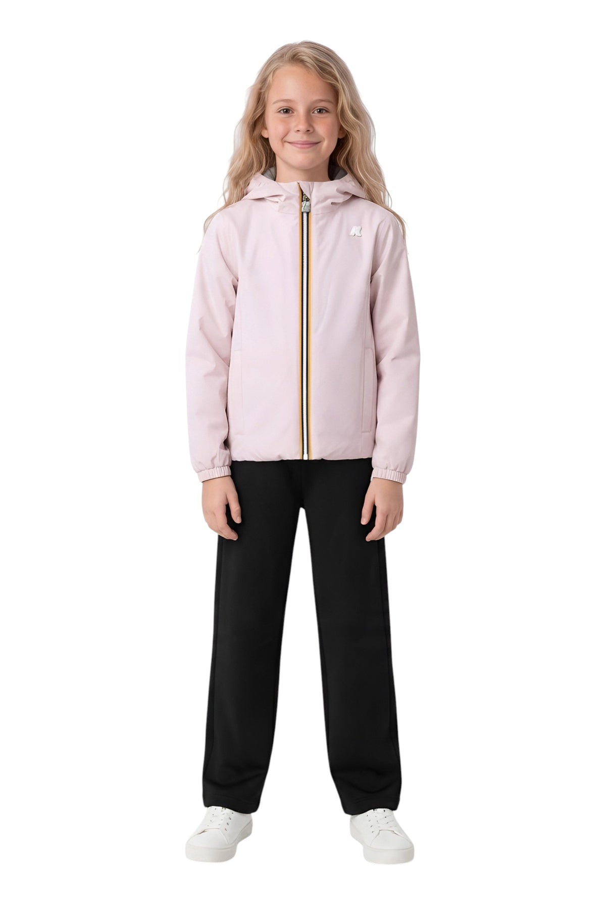K-WAY Giubbino K-Way bambina K71339W DA4 4A 6A Lily St Warm Double Rosa Ghiaccio K71339W DA446A 
